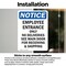 Signmission Employee Entrance Only No Deliveries OSHA Notice Sign, Vinyl Decal, 10in W x 14in L, 2PK OS-2PACK-NS-D-1014-V-11946 - alternate 3